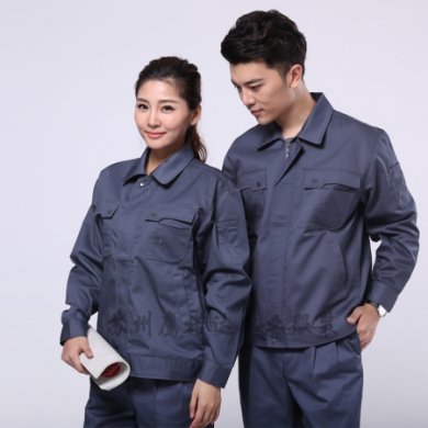 春秋工作服滌棉，春秋工作服